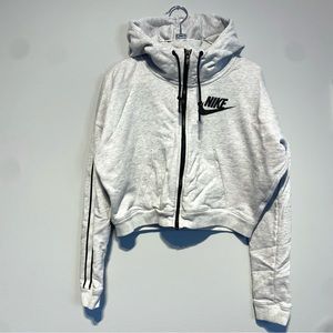 Nike Crop hooded Zippie / hoodie / Grey / M